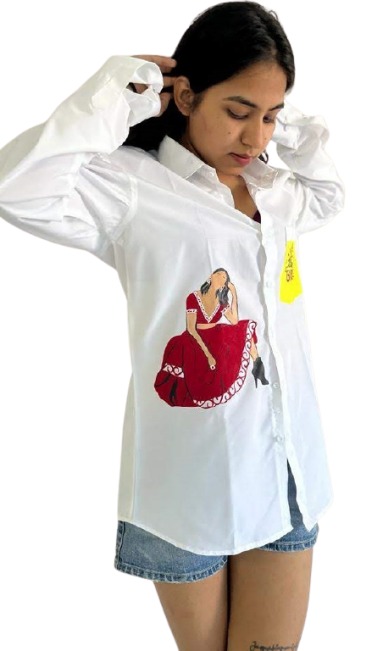 white full sleeves cotton shirt for women-removebg-preview