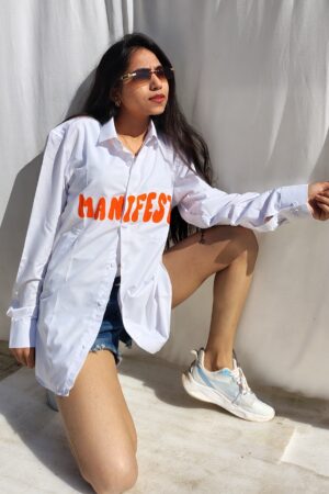 Manifest cotton shirt for women