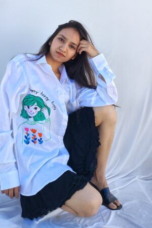 long sleeve cotton stylish shirts for women's