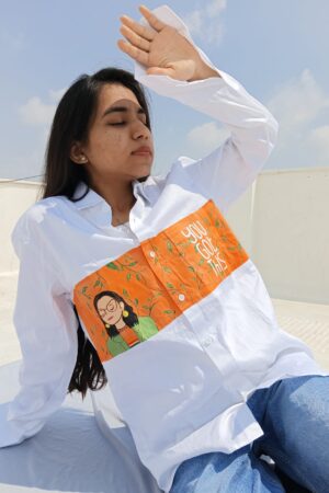 white cotton shirt for women